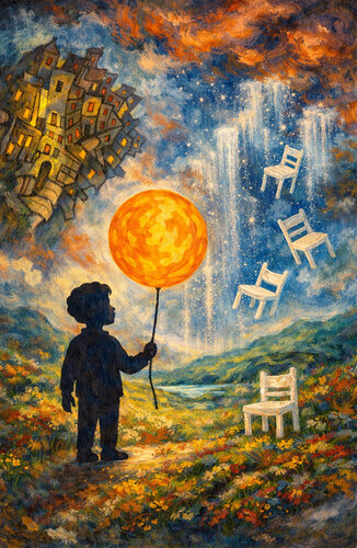Der kleine Traumfänger im Wunderland von Steven Elijah Neuhaus, Malerei kaufen auf Singulart