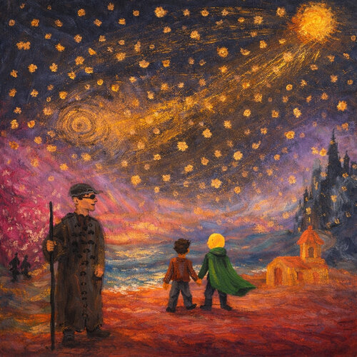 Mit dem Herzen findet der Wanderer die Liebe von Steven Elijah Neuhaus, Malerei kaufen auf Singulart