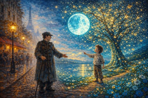 Sie finden sich in ihren Welten und diese beißt Gefühl von Steven Elijah Neuhaus, Malerei kaufen auf Singulart