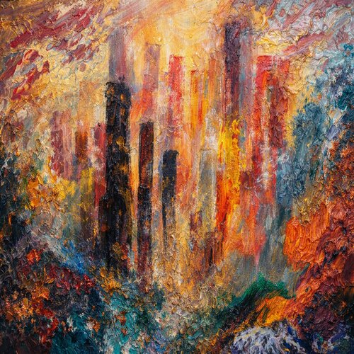 City Of change di Steven Elijah Neuhaus, Pittura in vendita su Singulart