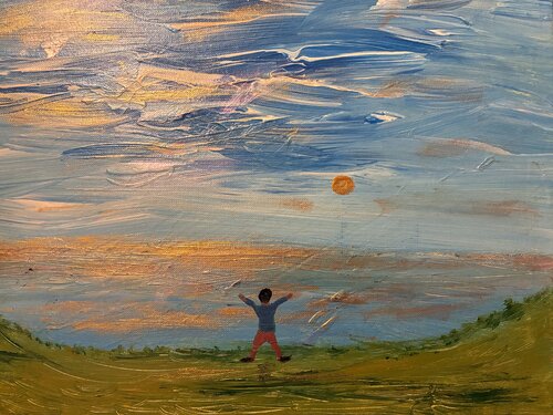 Der kleine Traumfänger und wie er die Welt sah by Steven Elijah Neuhaus, Painting for Sale on Singulart