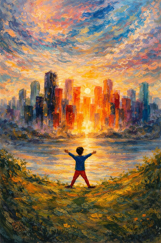 Der kleine Traumfänger eine Liebe an die Freiheit di Steven Elijah Neuhaus, Pittura in vendita su Singulart