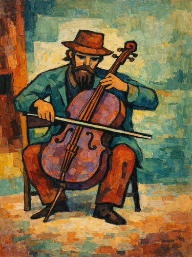 Der Mann der Symphonie von Steven Elijah Neuhaus, Malerei kaufen auf Singulart