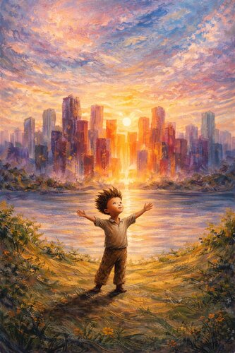 Nichts ist schöner als ein Glück des Kindes by Steven Elijah Neuhaus, 회화 for Sale on Singulart