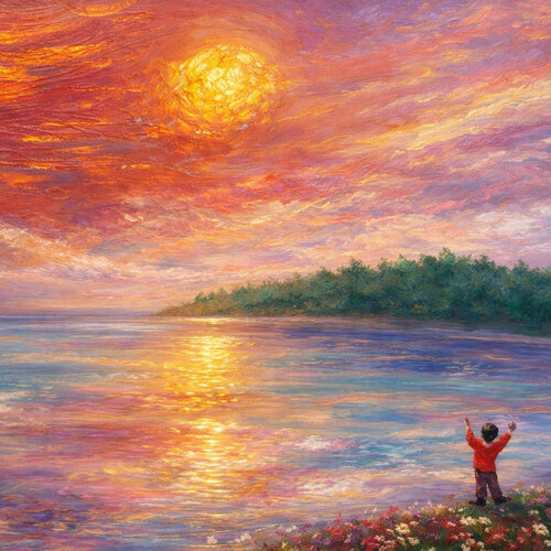 Der kleine Traumfänger und die Sonnen Liebe Mixed Media van Steven Elijah Neuhaus, Schilderij te koop op Singulart