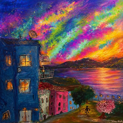Das Farbenspiel Süd Frankreichs Küste by Steven Elijah Neuhaus, Painting for Sale on Singulart