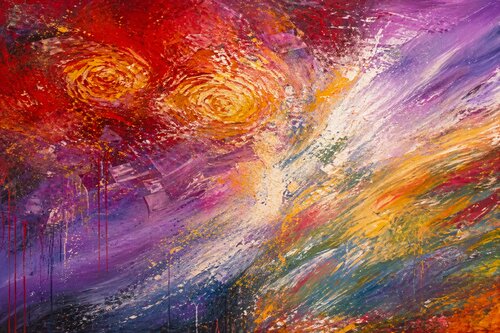 Birth of a Collision Mixed Media by Steven Elijah Neuhaus, Painting for Sale on Singulart