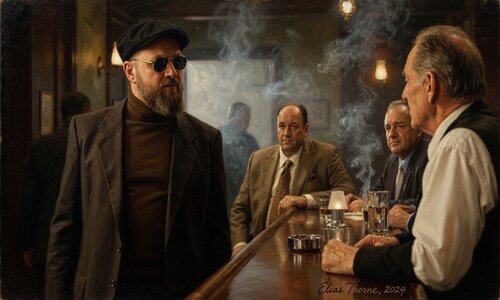 Elijah Presly vs Sopranos von Steven Elijah Neuhaus, Malerei kaufen auf Singulart
