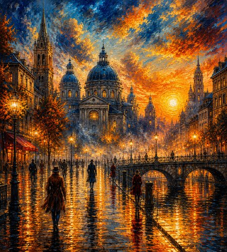 Der kleine Traum von Paris di Steven Elijah Neuhaus, Pittura in vendita su Singulart