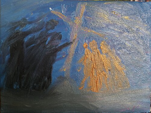 Der Zug Zug zu Jesu par Steven Elijah Neuhaus, Peinture en vente sur Singulart