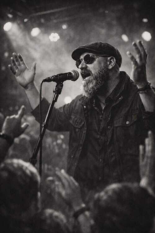 Elijah Presly die Kraft der Musik Ai digital painting mit Fotografie Steven Elijah Neuhaus