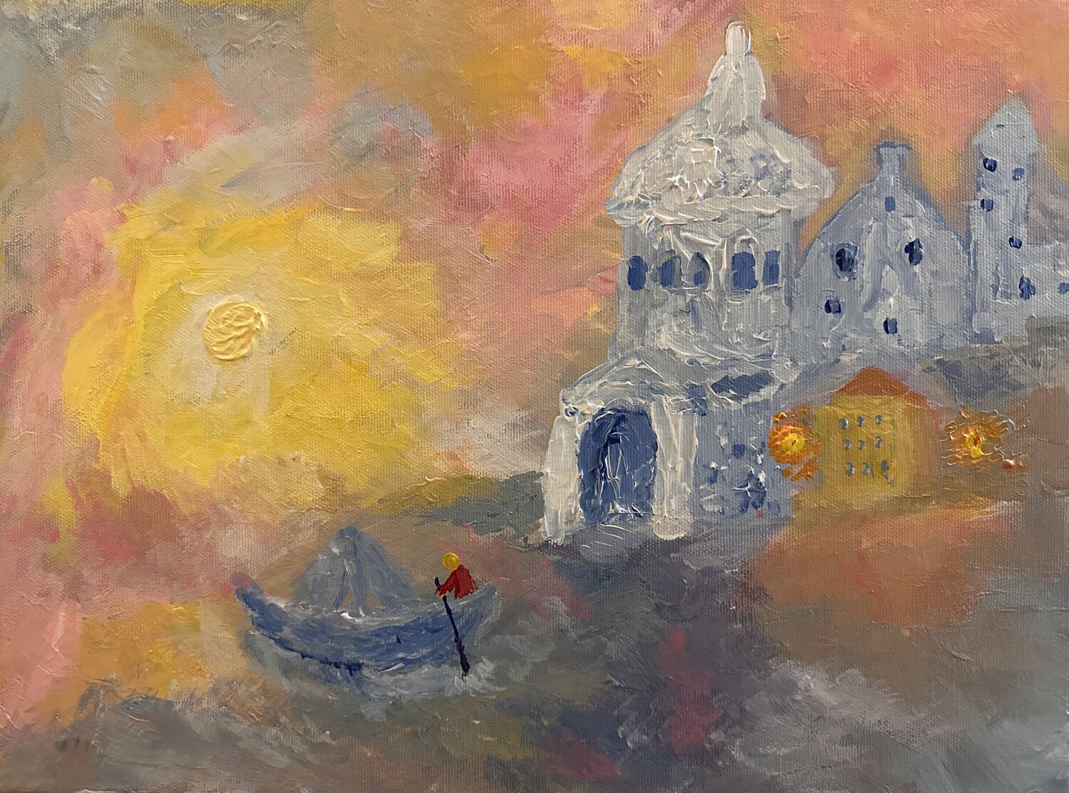Diese Reise des Kleinen Prinzen Steven Elijah Neuhaus Dipinto originale in vendita