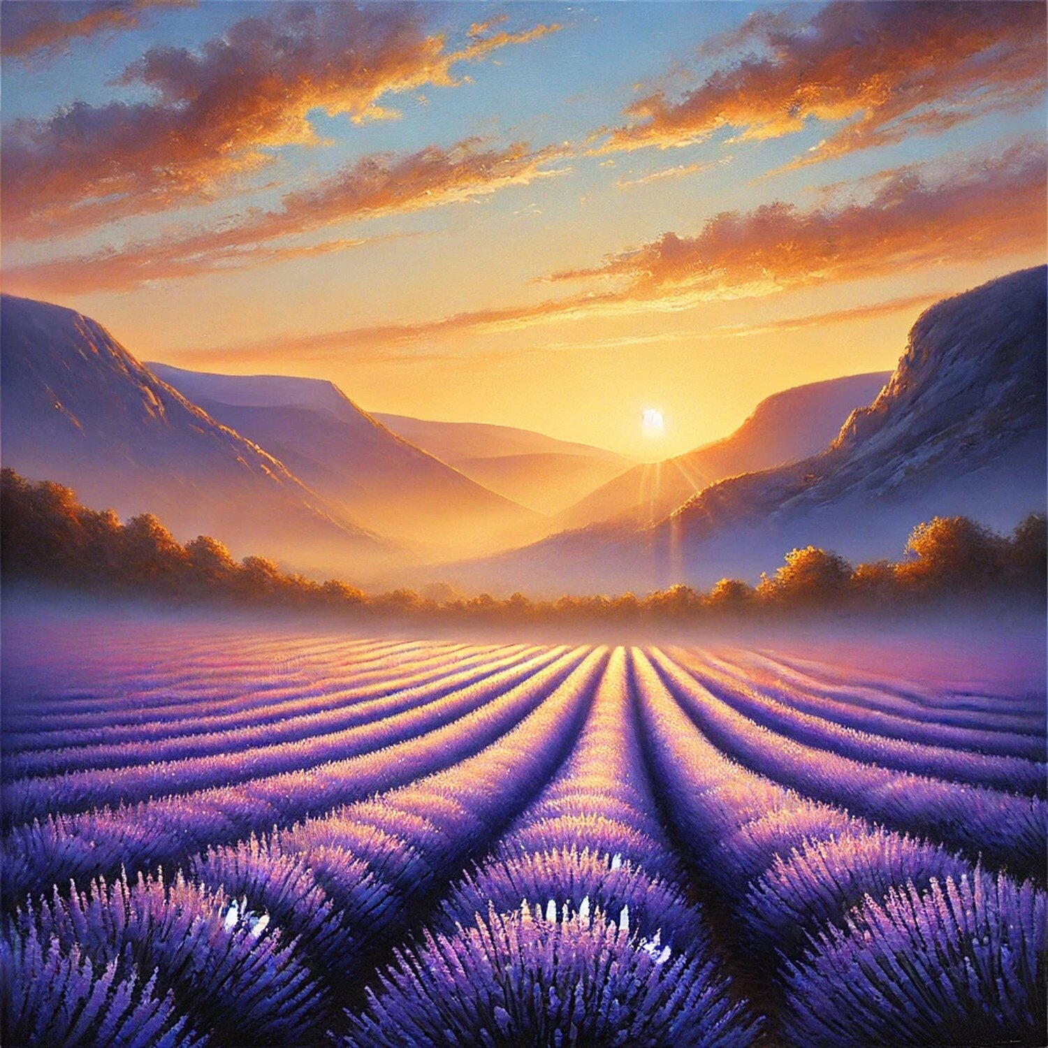 Lavendel in Touloun Steven Elijah Neuhaus Originalgemälde zu verkaufen