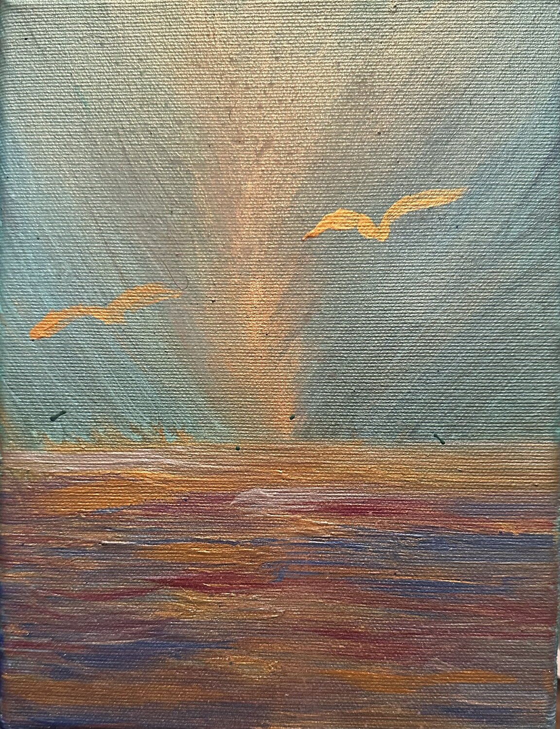 Der Sonnenaufgang am Morgen Steven Elijah Neuhaus Dipinto originale in vendita