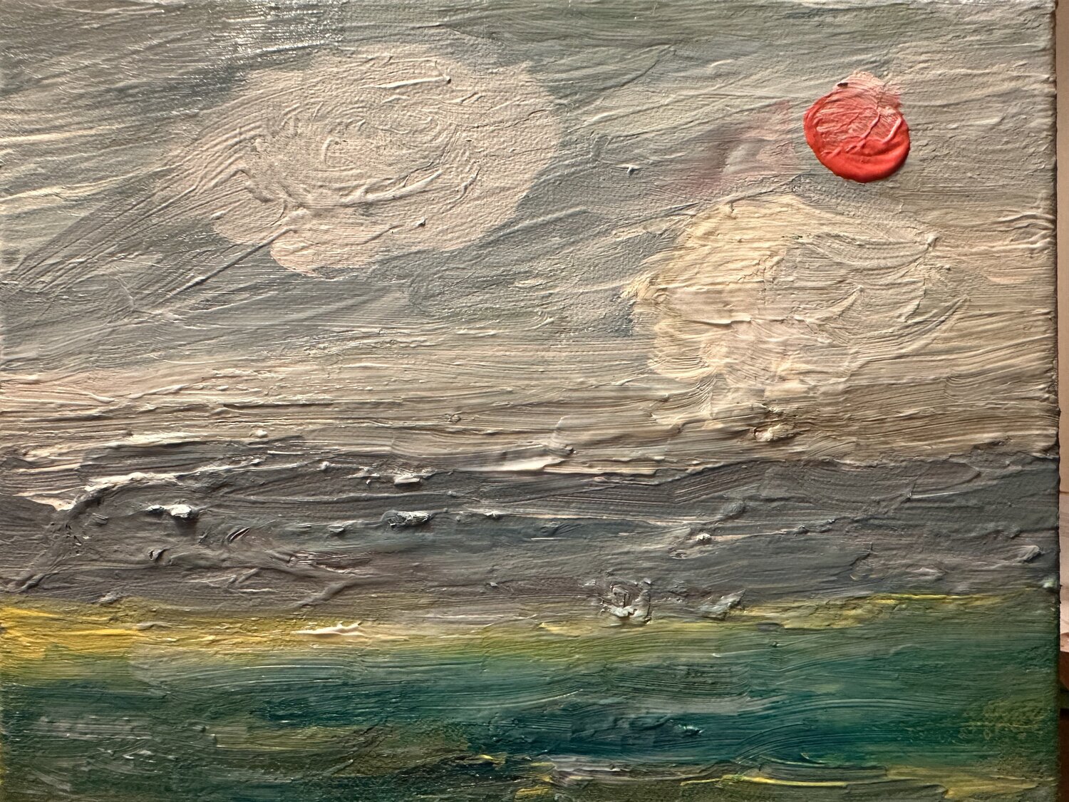 Der Sonnenaufgang an der Ostsee Steven Elijah Neuhaus Originalgemälde zu verkaufen