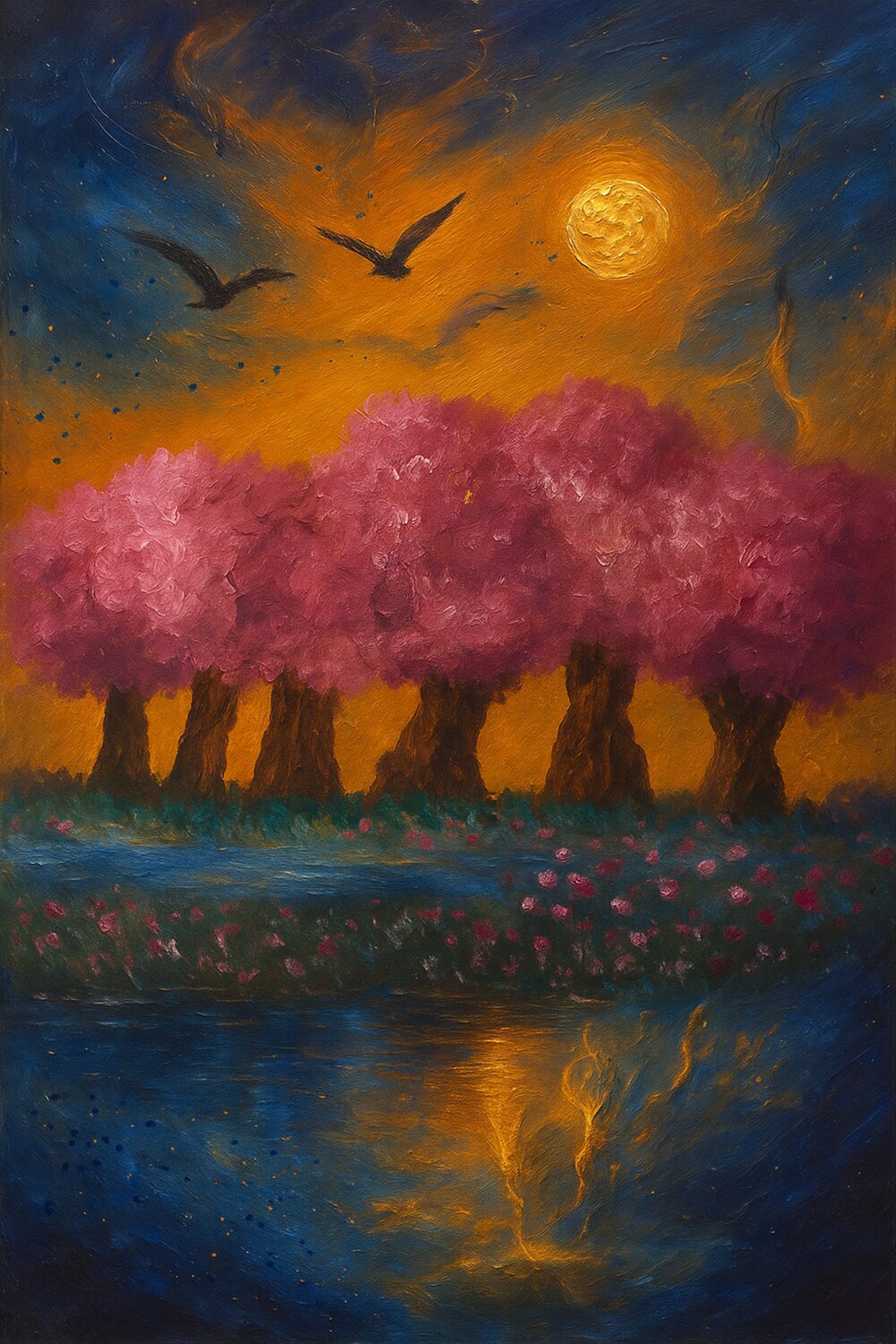 Magie der Natur Mixed Media Steven Elijah Neuhaus Originalgemälde zu verkaufen