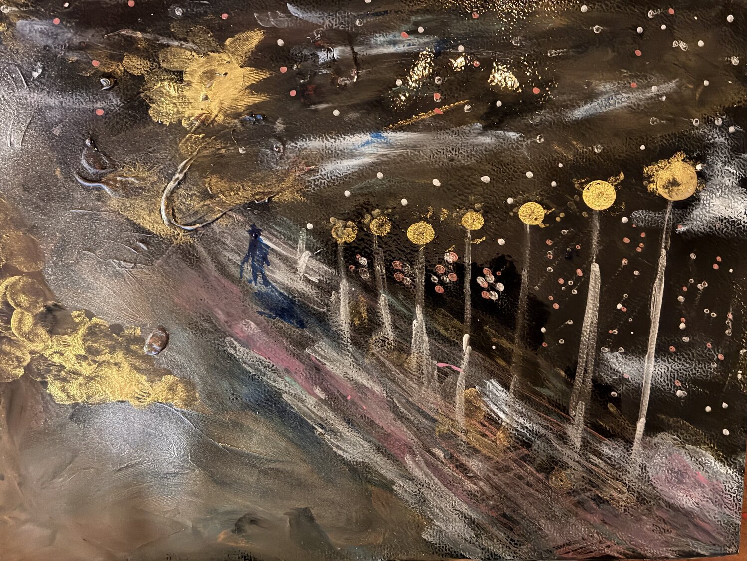 Lumières du Souvenir Mixed Media Steven Elijah Neuhaus Originalgemälde zu verkaufen