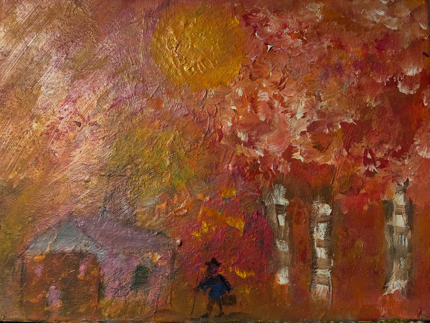Im Wandel der Poesie eines Herbst Tages Steven Elijah Neuhaus Originalgemälde zu verkaufen