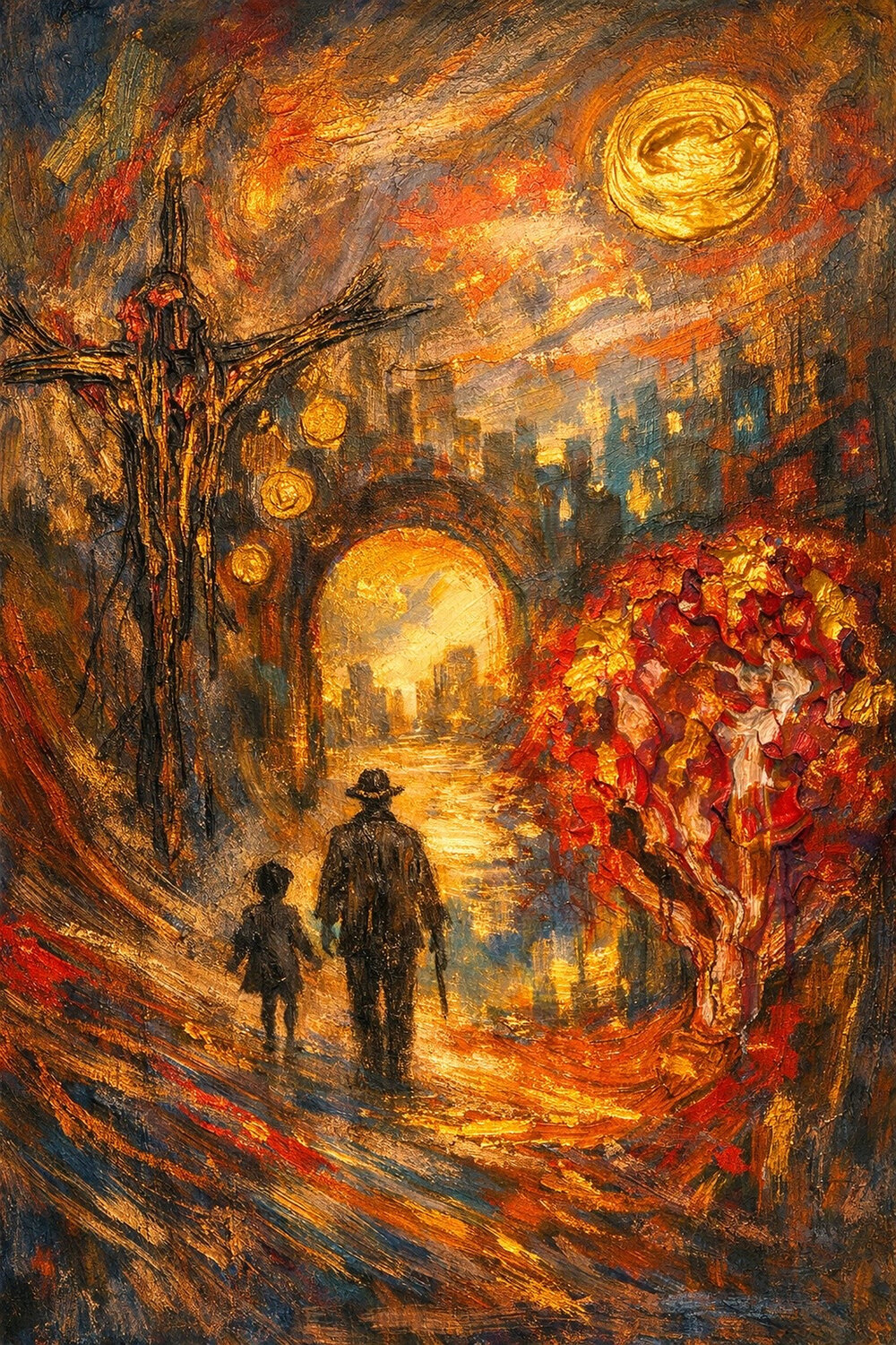 Die unzerstörbare liebe Steven Elijah Neuhaus Originalgemälde zu verkaufen