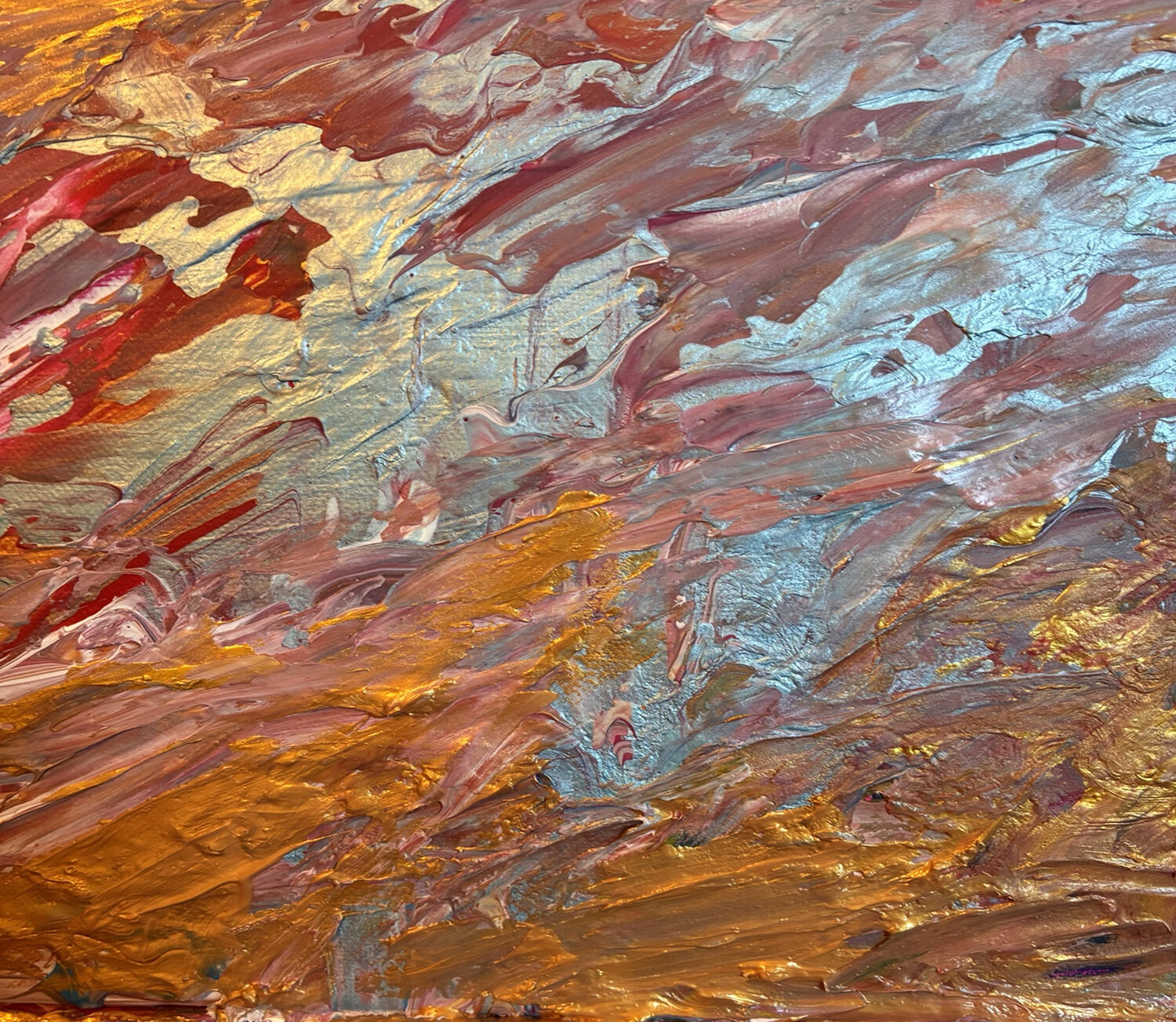 Das Chaos des Farben Glücks  Mixed Media Steven Elijah Neuhaus Originalgemälde zu verkaufen
