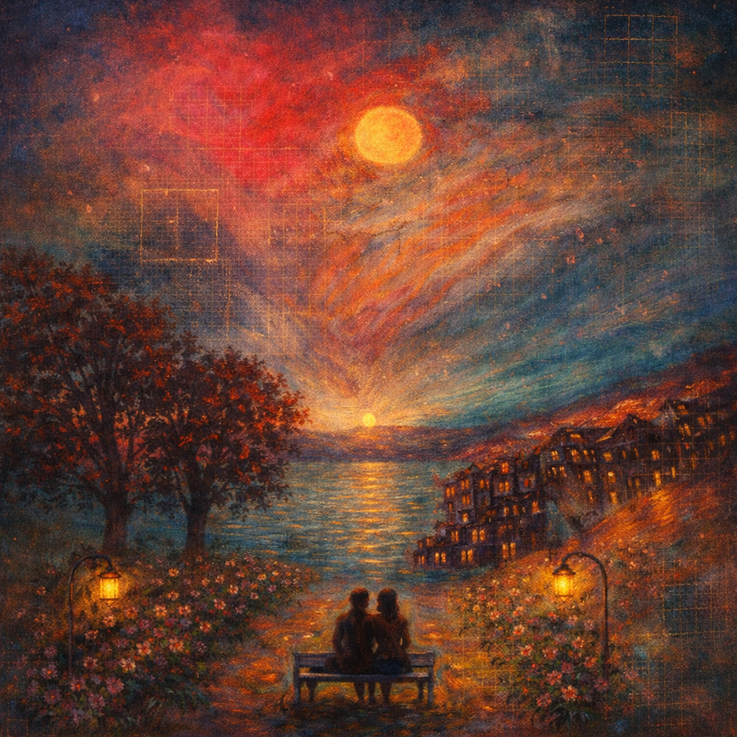 Eine Verbindung in Ewigkeit Mixed Media Steven Elijah Neuhaus Dipinto originale in vendita