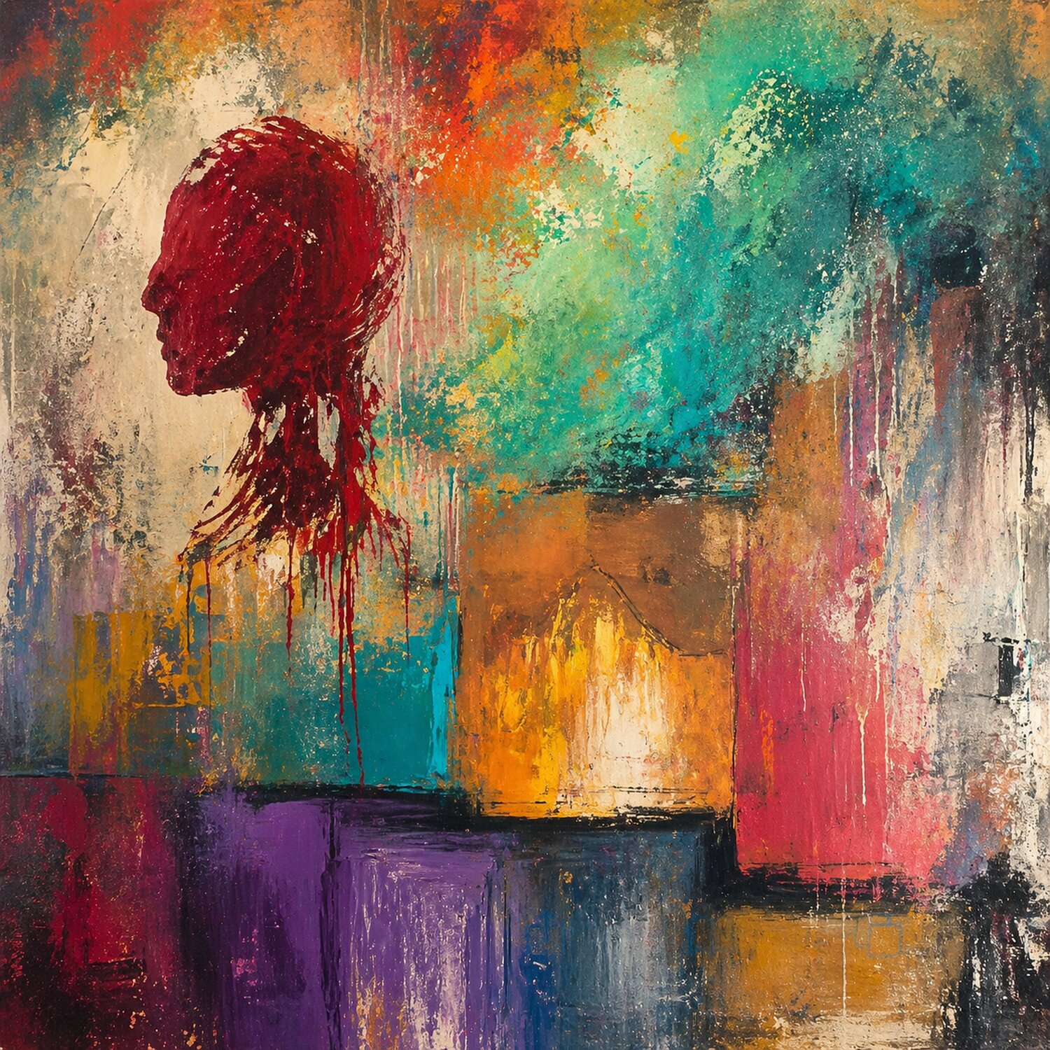 Echoes of a Silent Mind Steven Elijah Neuhaus Dipinto originale in vendita