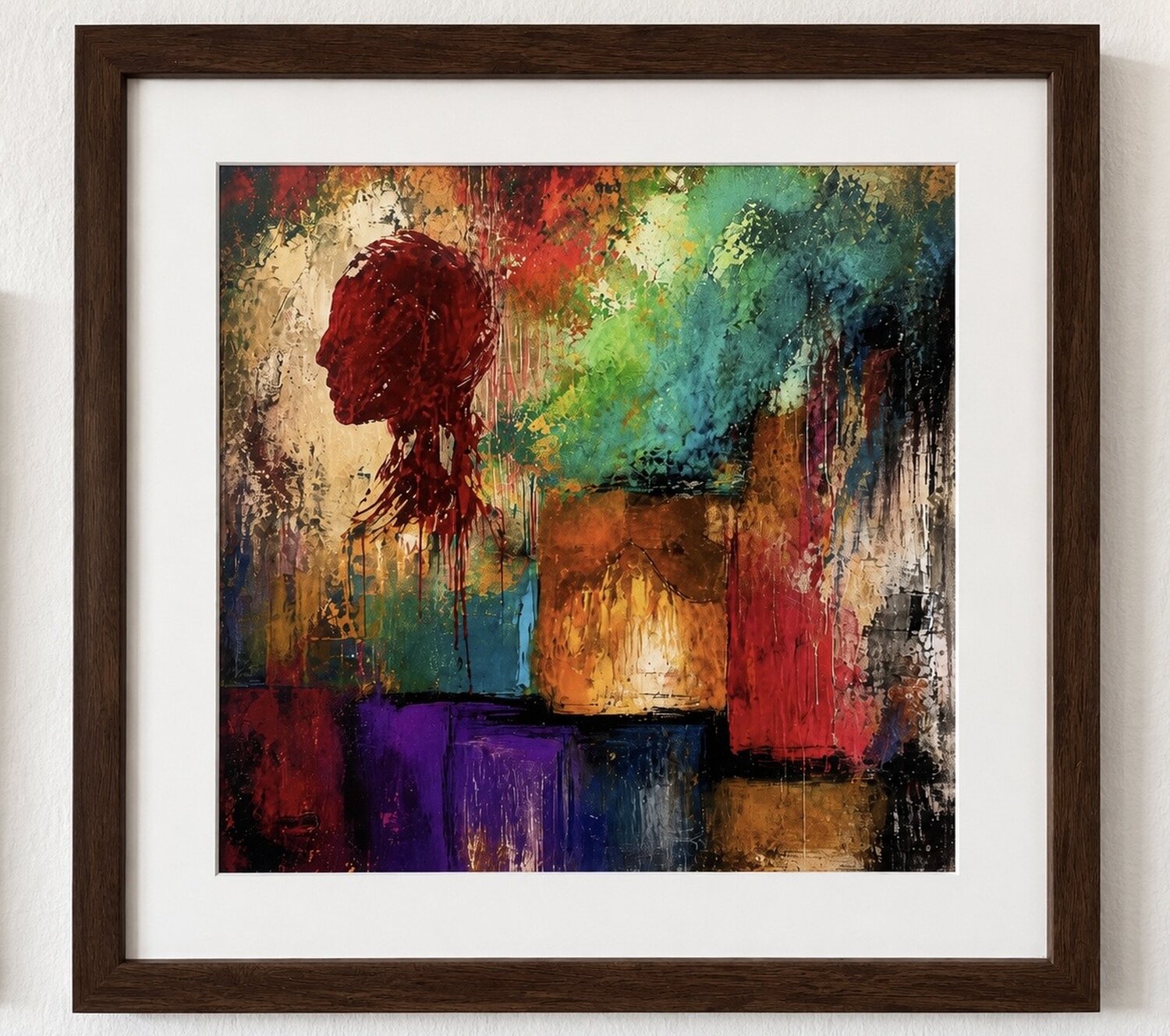 Die Ikone der Farben Mixed Media Werk original Steven Elijah Neuhaus Druck zu verkaufen