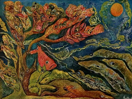 Космическо  дърво von Анна Мутавска, Malerei kaufen auf Singulart