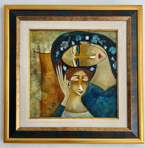 Връзка отвъд думите von Анна Мутавска, Malerei kaufen auf Singulart