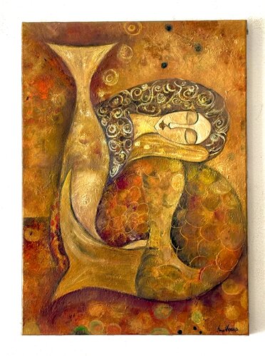 “Mermaid’s Reverie” von Анна Мутавска, Malerei kaufen auf Singulart