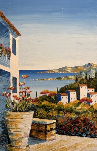 Morning in Nice by Анна Мутавска, Painting for Sale on Singulart