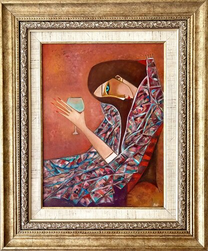 The Art of Waiting par Анна Мутавска, Peinture en vente sur Singulart