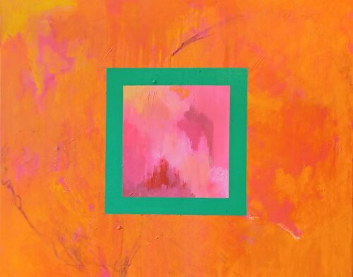 JAIPUR PINK CITY I van Sonia Hernández, Schilderij te koop op Singulart