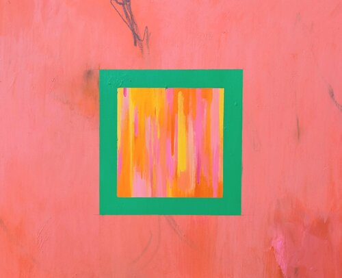 JAIPUR PINK CITY IV van Sonia Hernández, Schilderij te koop op Singulart
