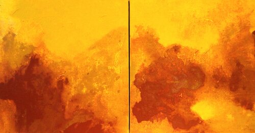 Desierto de Tabernas (Díptico) von Sonia Hernández, Malerei kaufen auf Singulart