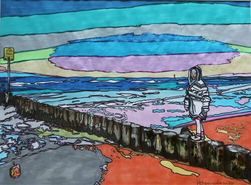 Waiting for.... di Aleksandra Łojek-Szymanowska, Opera su carta in vendita su Singulart