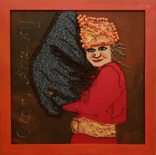 Sleepyhead painting from the STMiT performance from 2014 di Aleksandra Łojek-Szymanowska, Altri media in vendita su Singulart