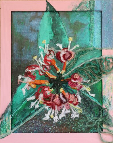 Henry's Honeysuckle painting de Aleksandra Łojek-Szymanowska, Otros medios a la venta en Singulart