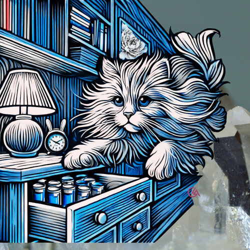 Digital artwork "Keeper of time and secrets" di Aleksandra Łojek-Szymanowska, Digitale in vendita su Singulart