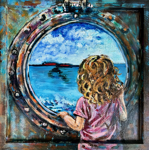 Malarstwo Zajrzyj by Aleksandra Łojek-Szymanowska, Painting for Sale on Singulart