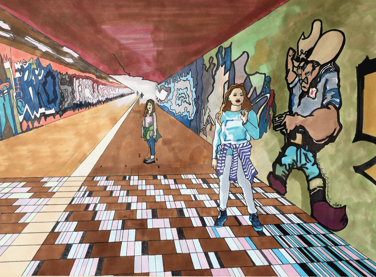 My Hamburg Aleksandra Łojek-Szymanowska Werk auf Papier zu verkaufen
