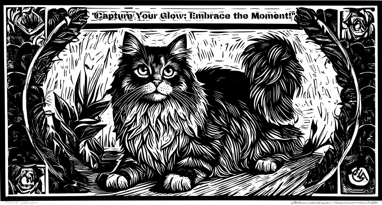 Digital graphics "Feelin cute" Aleksandra Łojek-Szymanowska