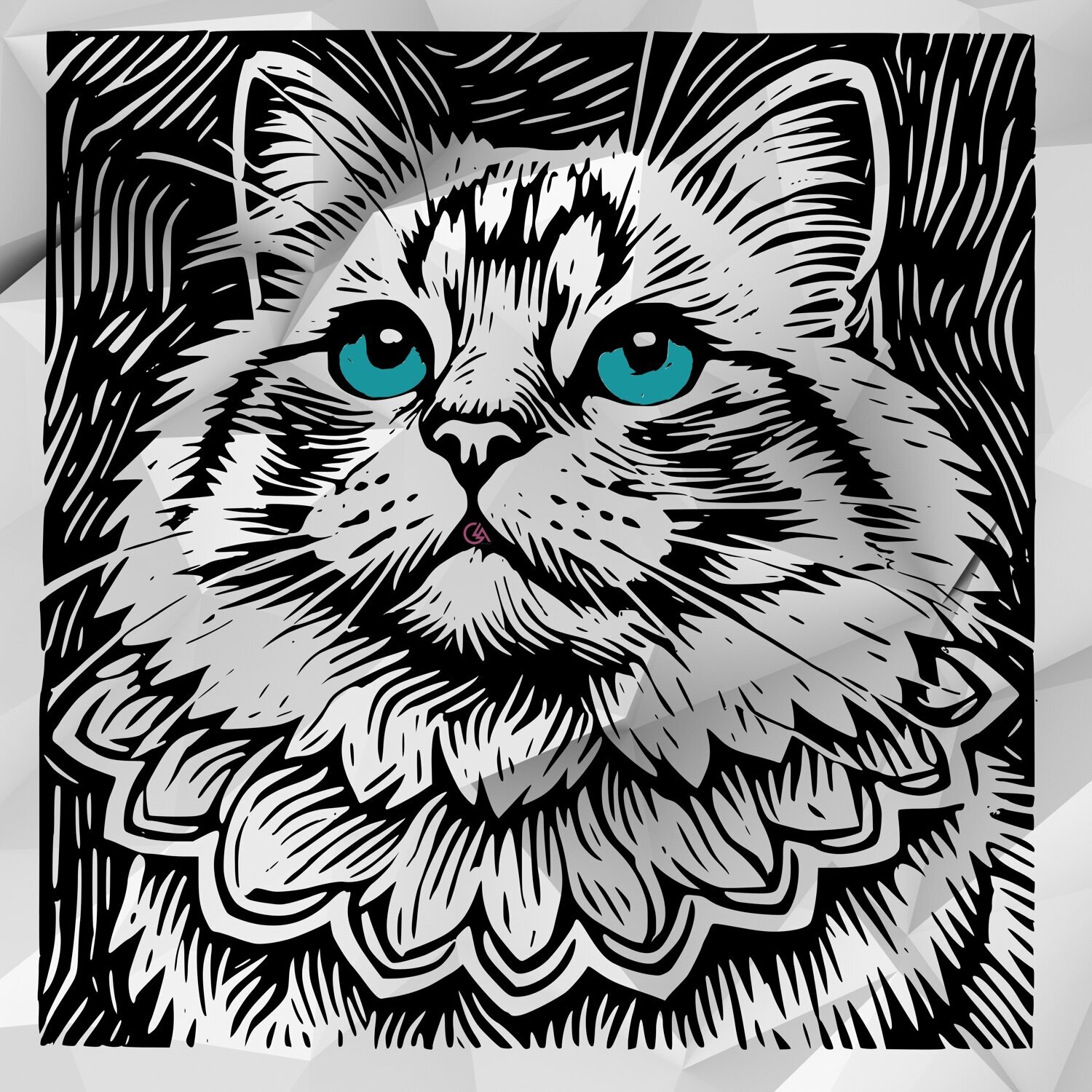 Digital graphics "Hugo" Aleksandra Łojek-Szymanowska