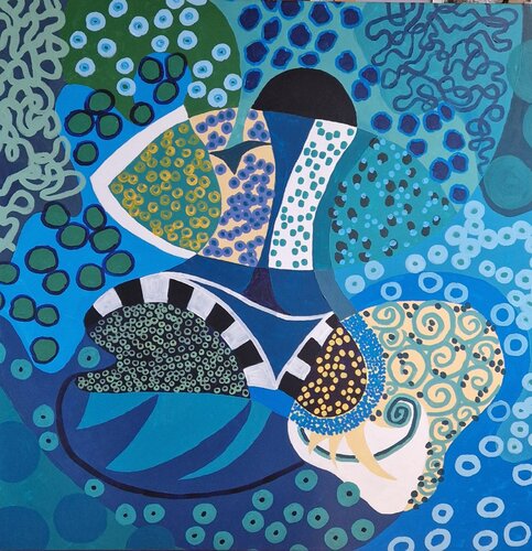 Teich by Gabriele Wöllhaf, 회화 for Sale on Singulart