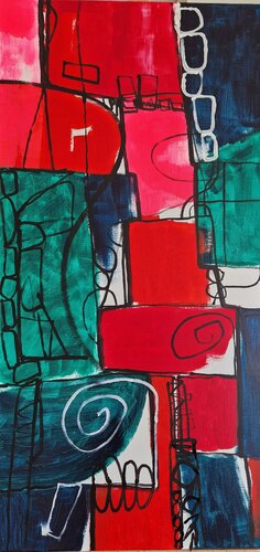 Spielerei I par Gabriele Wöllhaf, Peinture en vente sur Singulart