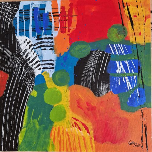 Lines von Gabriele Wöllhaf, Malerei kaufen auf Singulart