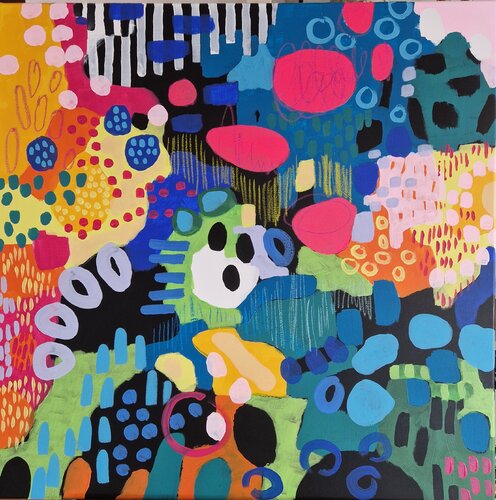 Spielplatz di Gabriele Wöllhaf, Pittura in vendita su Singulart