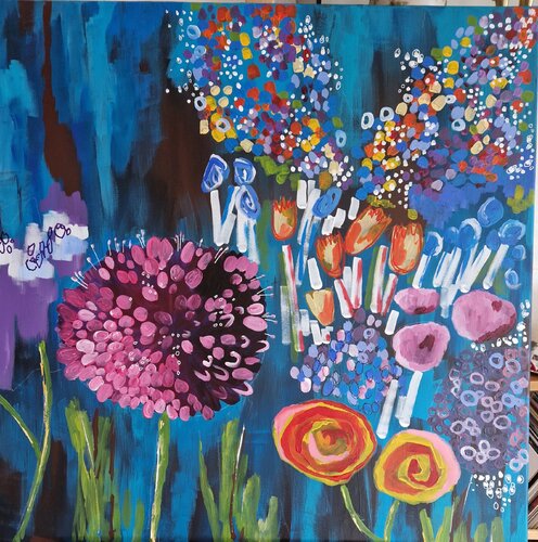 Bauerngarten par Gabriele Wöllhaf, Peinture en vente sur Singulart