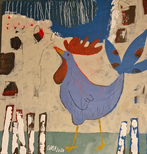 Abendspaziergang par Gabriele Wöllhaf, Peinture en vente sur Singulart