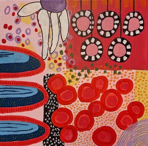 Bild der Freude 1 by Gabriele Wöllhaf, Painting for Sale on Singulart